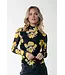 Colourful Rebel - Neyo Big Flower Mesh Turtleneck Top - Bright Yellow