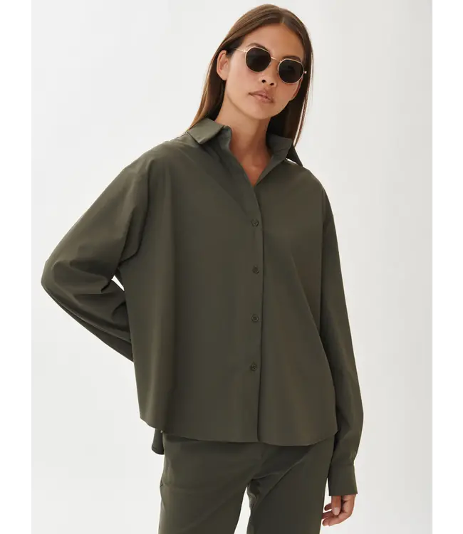 Jane Lushka - Avine Blouse Technical Jersey - Army