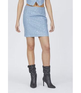 Sisters Point Sisters Point - Gui Skirt - Light Blue / Sequins