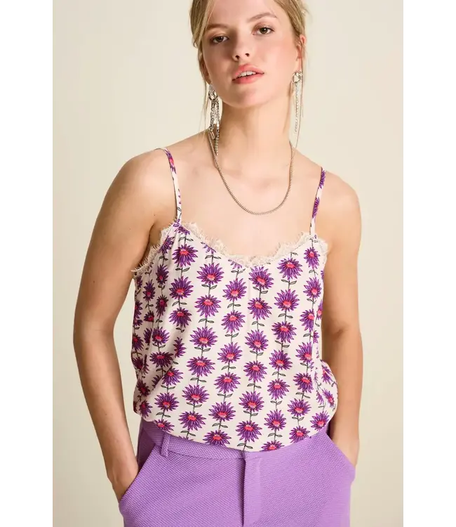 POM Amsterdam - Flower Ecru Top - Multicolour