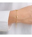 Pure By Nat - Bracelet with Pendants - Goldplated 40653