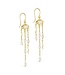 Pure By Nat - Chain Earring - Goldplated Rainbow Moon 45776