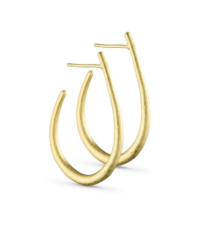 Pure By Nat - Drop Earrings - Goldplated 45736