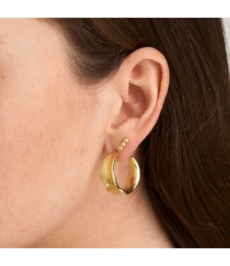 Pure By Nat Pure By Nat - Stud Earring - Goldplated 45813