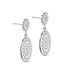 Pure By Nat Pure By Nat - Stud Earrings with Pendant - Silverplated 45811
