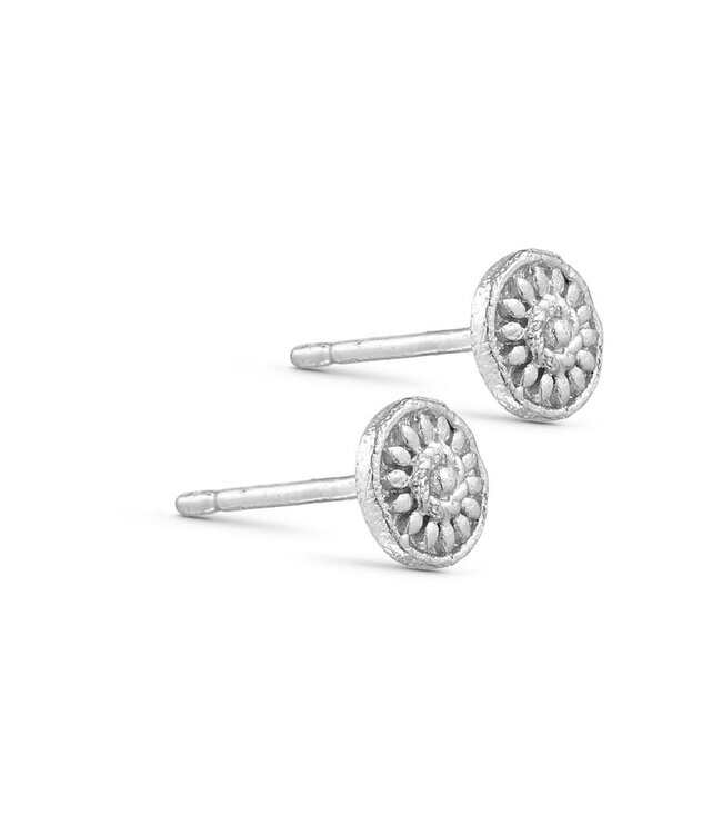 Pure By Nat - Stud Earrings - Silverplated 45788