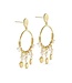 Pure By Nat - Earrings - Goldplated Pearls 45778
