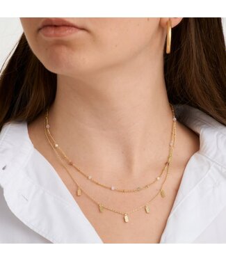Pure By Nat Pure By Nat - Necklace with Pendant - Goldplated 31853