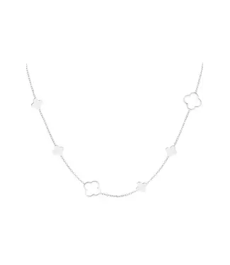 Blossom Essentials - Necklace Different Clovers - Silver 0216891