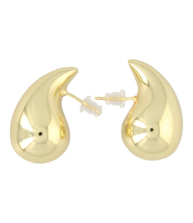 Fushi - Earrings Teardrops - Gold 7407