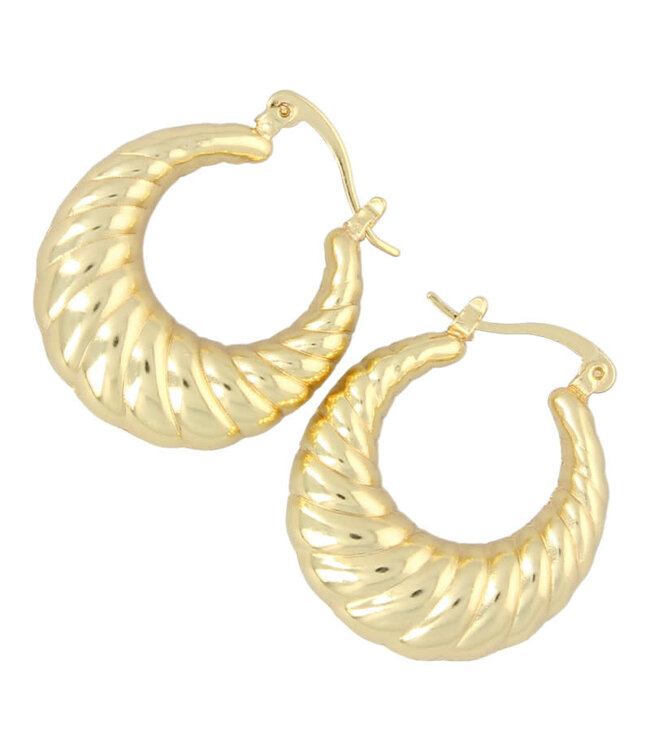 Fushi - Earrings Croissant - Gold 7455
