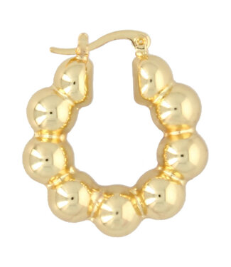 Fushi Fushi - Earrings With Big Bulbs - Gold