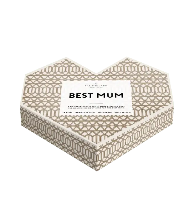 The Gift Label - Heart Shaped Gift Box - Best Mum