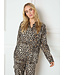 Refined Department Refined Department - Mikia Flowy Animal Blouse - Leopard