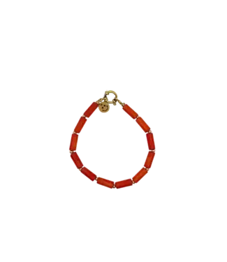 Bonnie Studios Bonnie Studios - Tommy Tube Bracelet - Orange