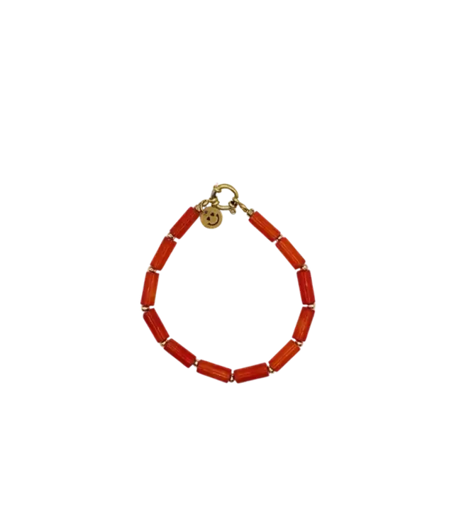 Bonnie Studios - Tommy Tube Bracelet - Orange