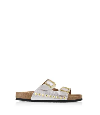 DWRS DWRS - Malibu Metallic Slippers - Silver