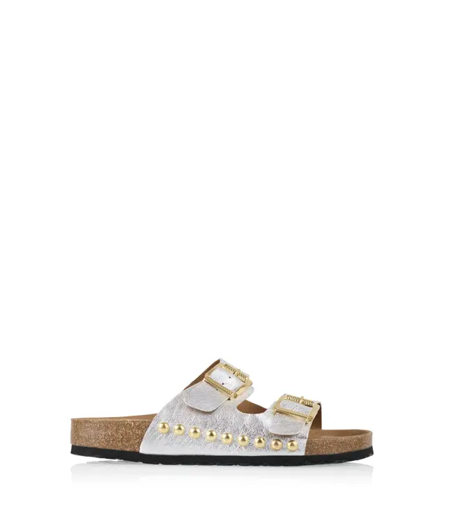 DWRS - Malibu Metallic Slippers - Silver