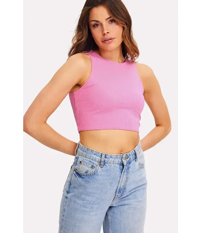 Loavies - Collecting Memories Crop Top - Roze