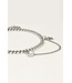 My Jewellery - Armband Chain & Strass - Zilver