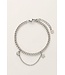 My Jewellery - Armband Chain & Strass - Zilver
