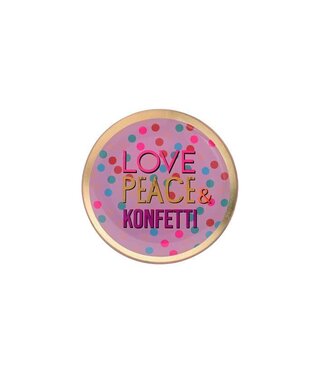 Gift Company Gift Company - Love Plates - Love, Peace & Konfetti