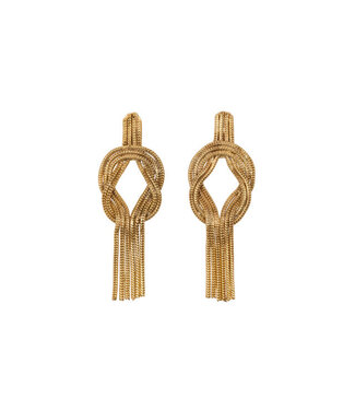 Hinth - Knot Golden Earrings