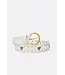 Fabienne Chapot Fabienne Chapot - Heart Studded Belt - Cream White