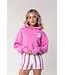 Colourful Rebel Colourful Rebel - Logo Cropped Hoodie - Medium Pink