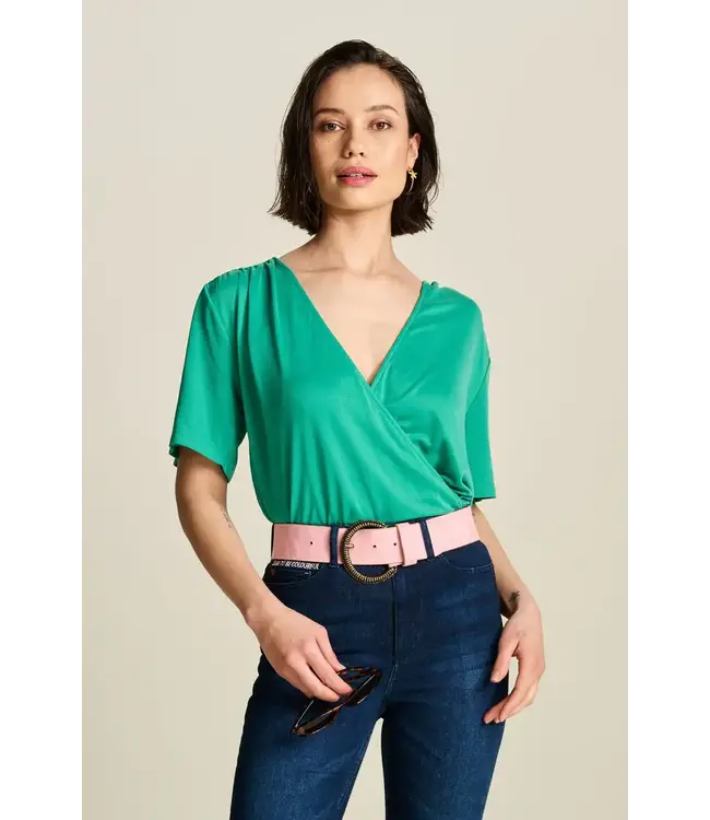 POM Amsterdam - Wrap Top - Lush Green