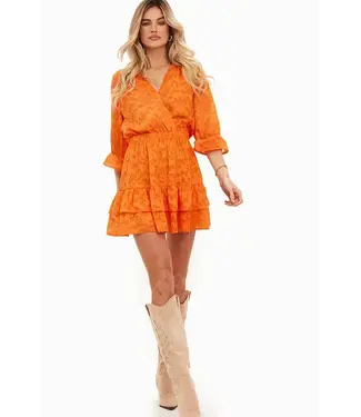 Loavies Loavies - Yours to Keep Ruffle Dress - Oranje