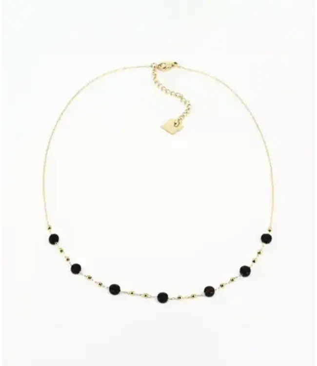 ZAG Bijoux - Necklace Zoe - Onyx/Gold