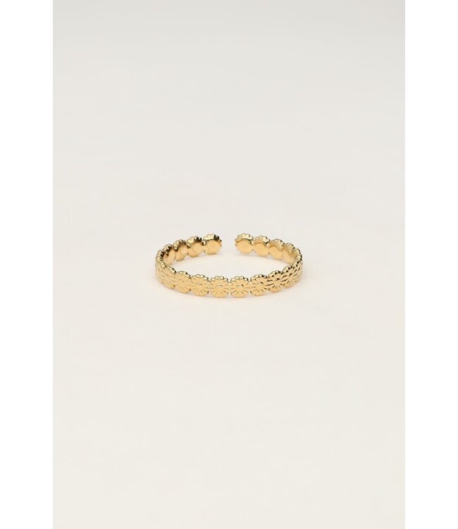 My Jewellery - Ring met Kleine Bloementjes - Goud