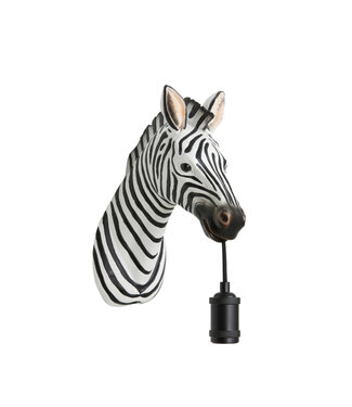 Light & Living Light & Living - Wandlamp Zebra - Zwart Wit