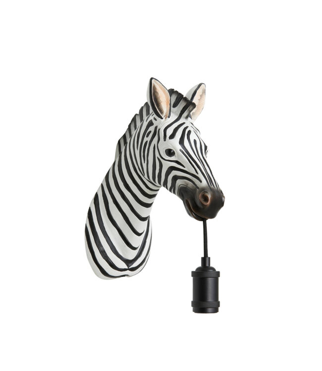 Light & Living - Wandlamp Zebra - Zwart Wit