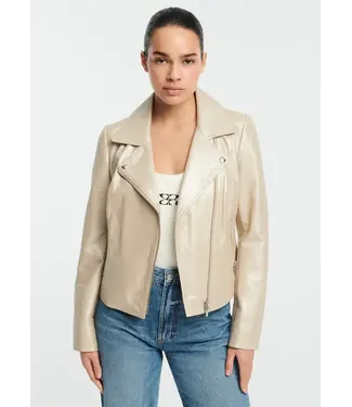 Studio AR Studio AR - Lovato Leather Jacket - Pearl