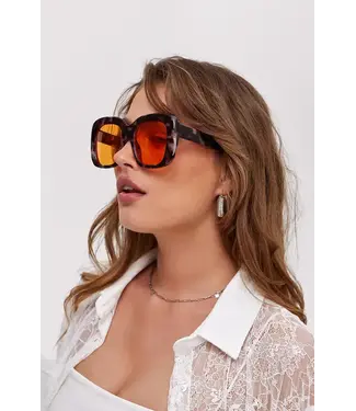 Loavies Loavies - Through Another Day Sunglasses - Orange Leopard