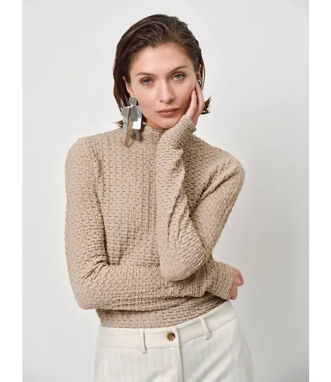 Dante 6 - Zane Structured Layering Top - Timeless Taupe