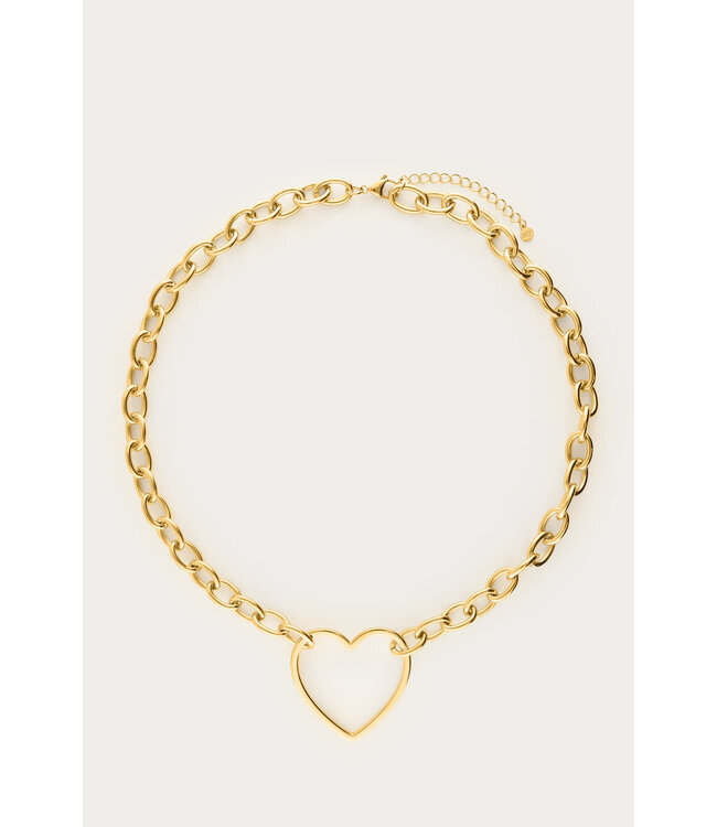 My Jewellery - Chunky Schakelketting met Groot Hart