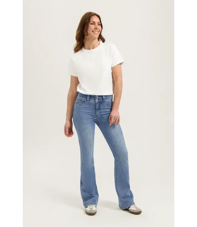 Florez - Bodine Flared Jeans - Italian Blue