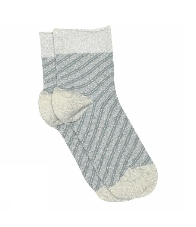 MP Denmark - Elisa Glimmer Short Socks - Gray Mist