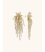 LOTT Gioielli - Laura Tube Waterfall Oorbellen S - Crystal Nude