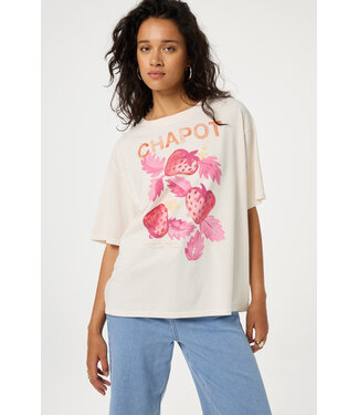 Fabienne Chapot Fabienne Chapot - Steve Sketchbook T-Shirt  - Cosy White Coral