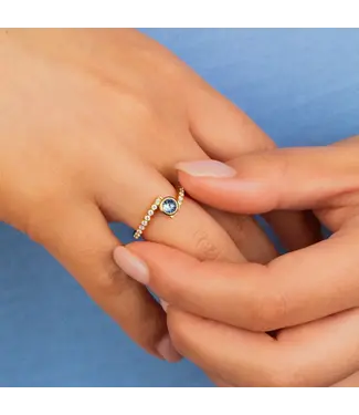 Melano Melano - Twisted Tegan Ring - Goud