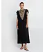 Greek Archaic Kori - Long Dress - Black / Gold