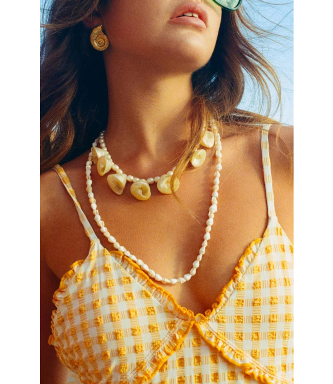 Bonnie Studios - Shell Necklace - Beige