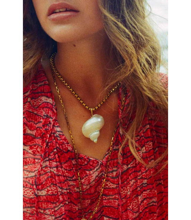 Bonnie Studios - Big Shell Pendant - White