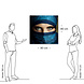 Jonge Arabische vrouw in hijab met sexy blauwe ogen | 90 x 90 cm Jonge Arabische vrouw in hijab met sexy blauwe ogen | 90 x 90 cm