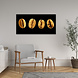 Gouden koffiebonen | 100 x 50 cm Gouden koffiebonen | 100 x 50 cm
