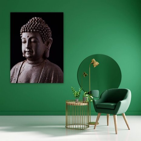 boeddha-standbeeld • 90 x 120 cm • Glazenschilderijen.nl